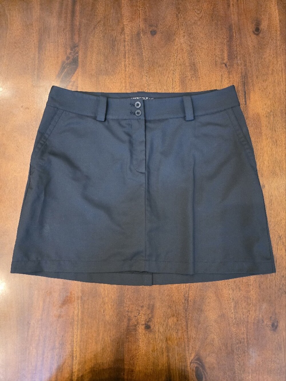 Nike Golf Tour Performance Dri-FIT Skort Black Womens Sz 12 Skirt Shorts Pockets